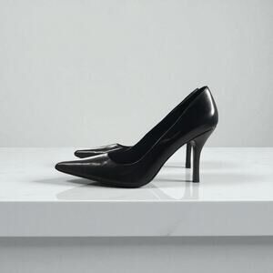 Westies Black Leather Pointed-Toe Pump Size Women's Sz 8.5 Formal Party Business